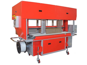 TP-702CQ3 Corrugated Strapper with INTEGRATED Squaring System